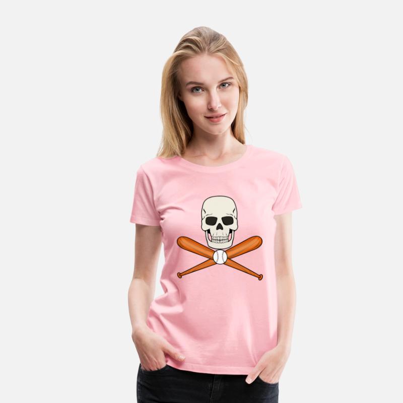 BASEBALL SKULL PIRATE FLAG JOLLY ROGER DESIGN
