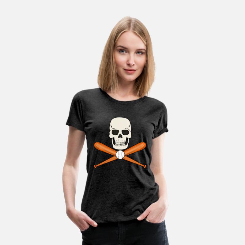 BASEBALL SKULL PIRATE FLAG JOLLY ROGER DESIGN