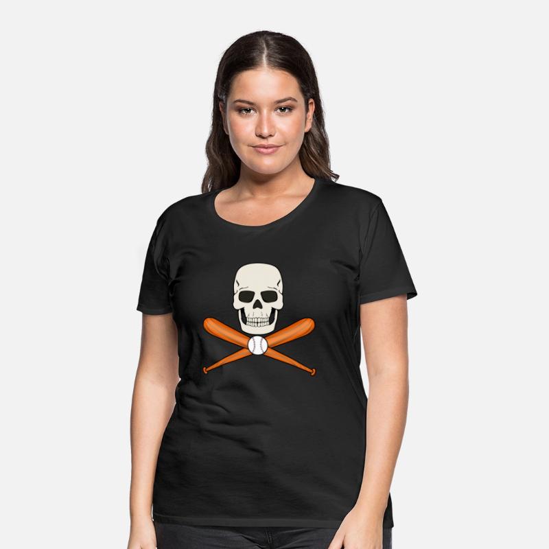 BASEBALL SKULL PIRATE FLAG JOLLY ROGER DESIGN