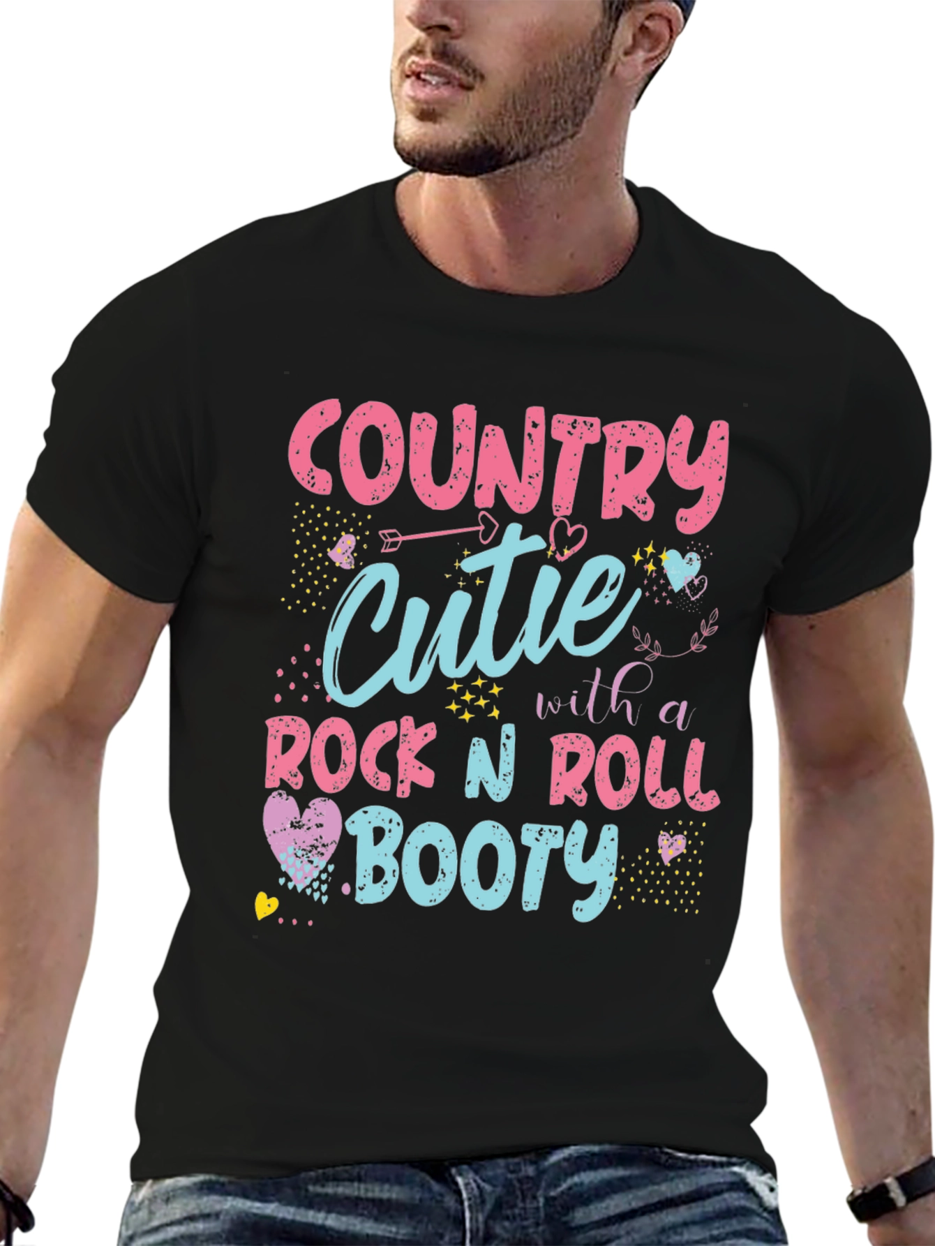 Country Cutie Rock n Roll Booty Graphic Tee