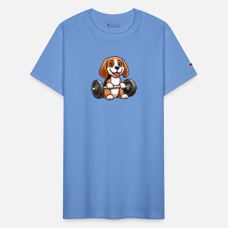 Beagle with Dumbbell Fitness Training
