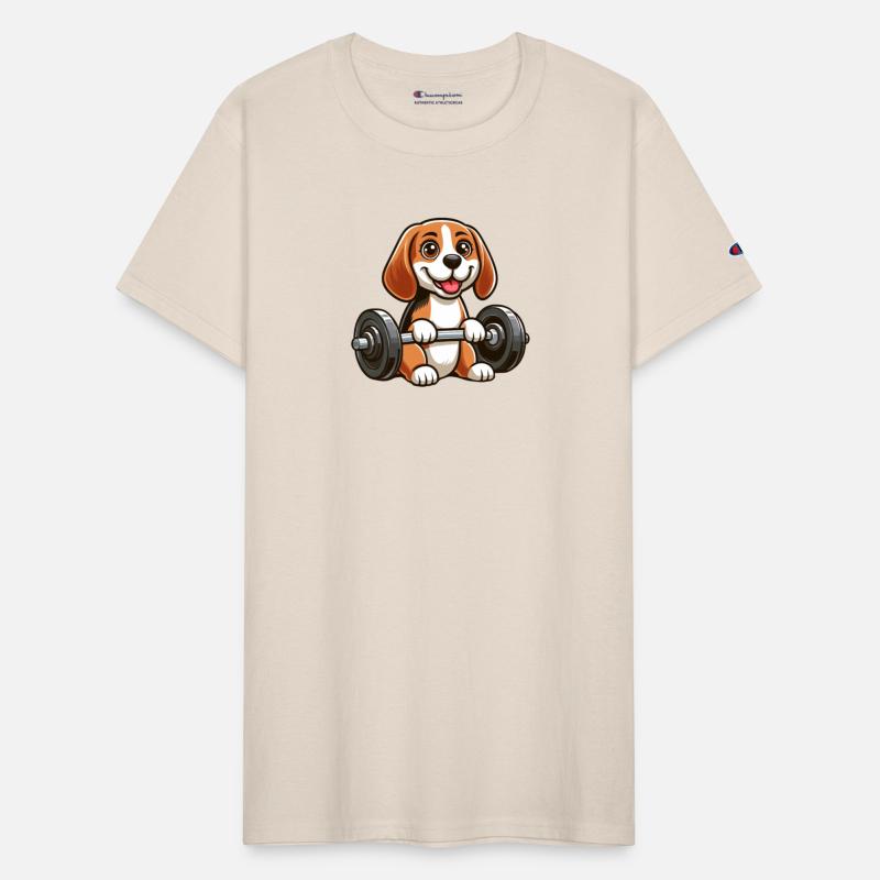 Beagle with Dumbbell Fitness Training