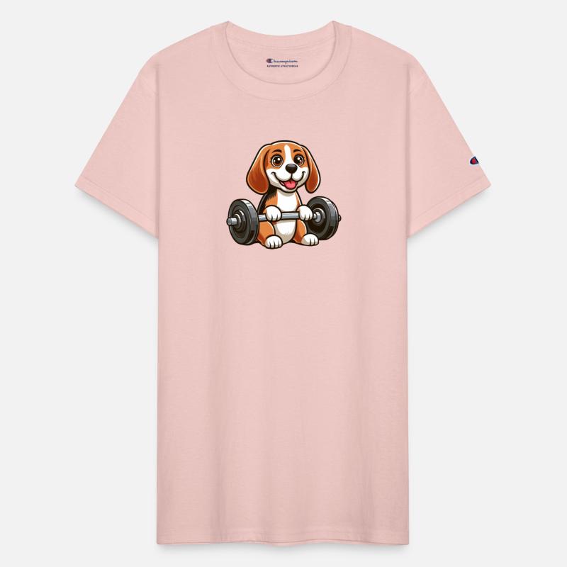Beagle with Dumbbell Fitness Training
