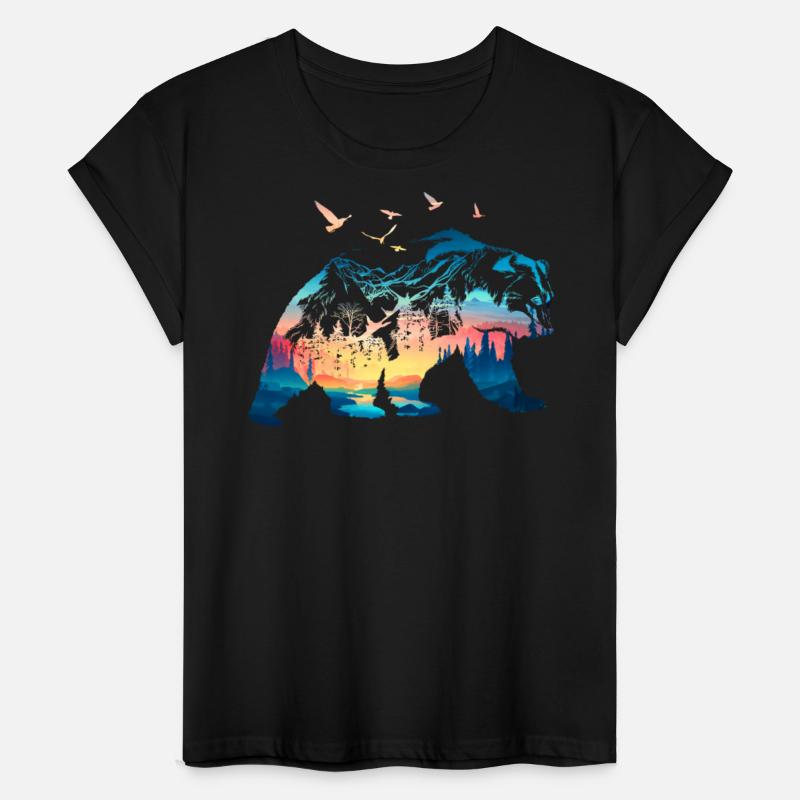 Bear Nature Mountains Forest Trees Bear Wildlife