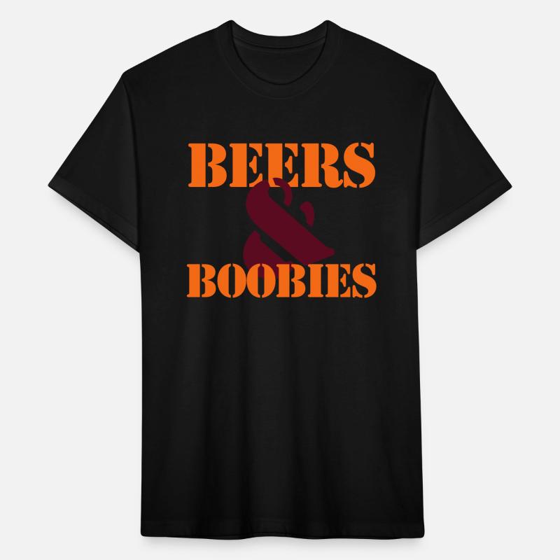 BEERS AND BOOBIES in stencil
