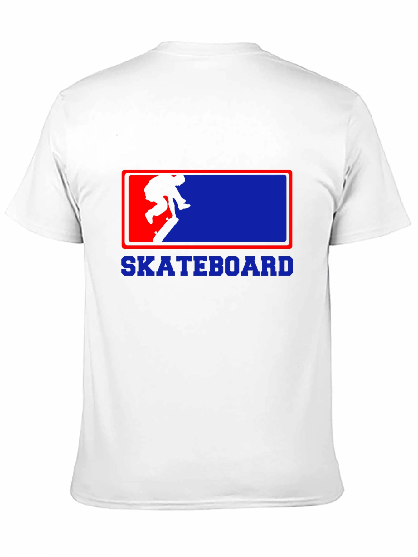 Skateboard Graphic Tee - Black Cotton Blend T-Shirt