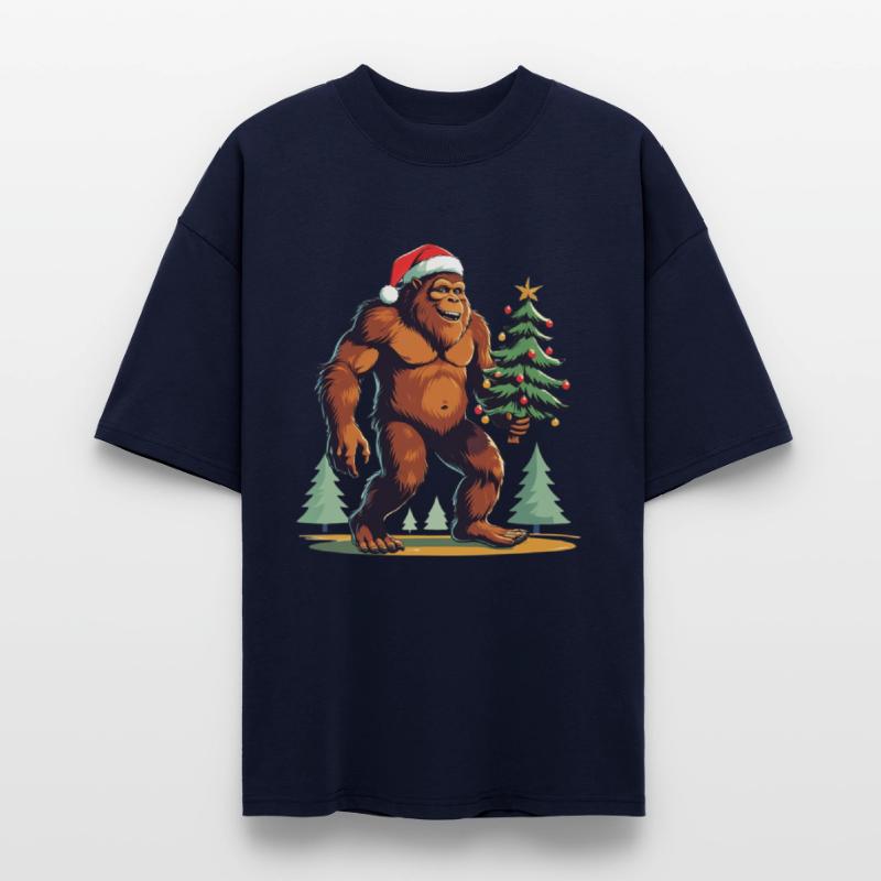 Bigfoot Christmas Tree Santa Hat