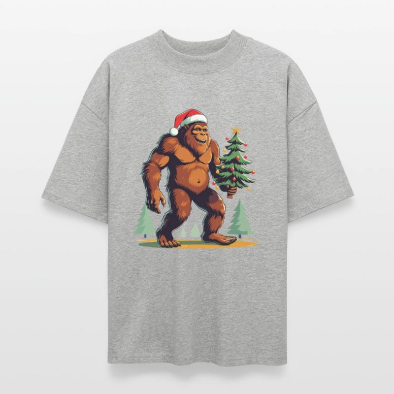 Bigfoot Christmas Tree Santa Hat