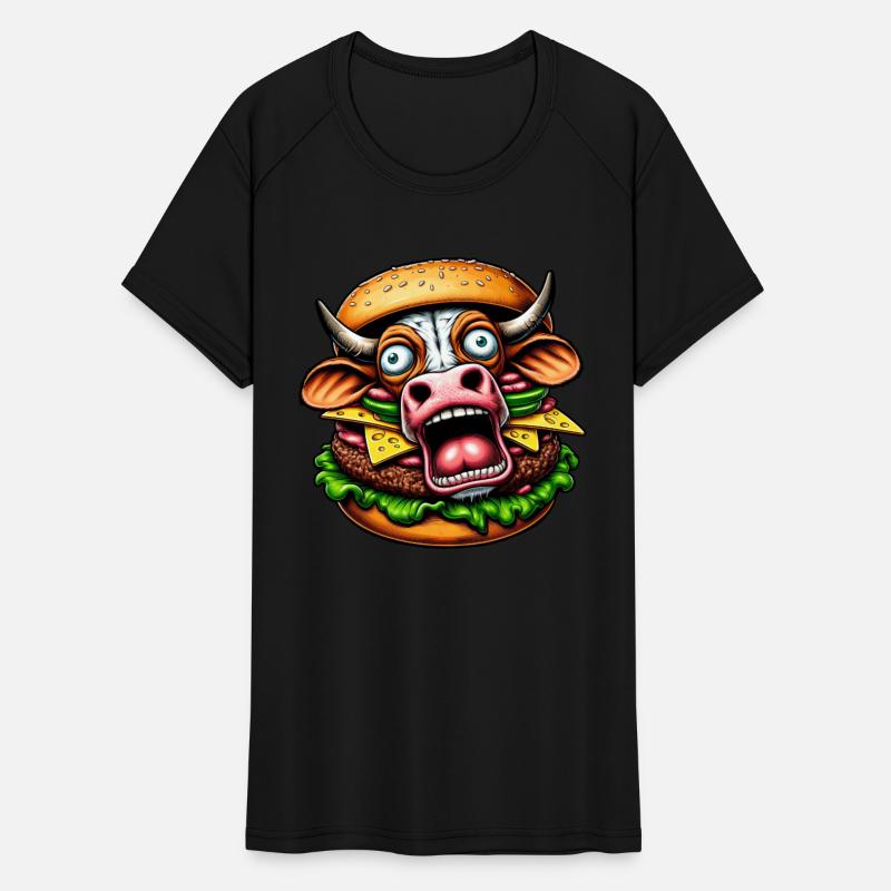 Bizarre Halloween Burger Screaming Cow Horror