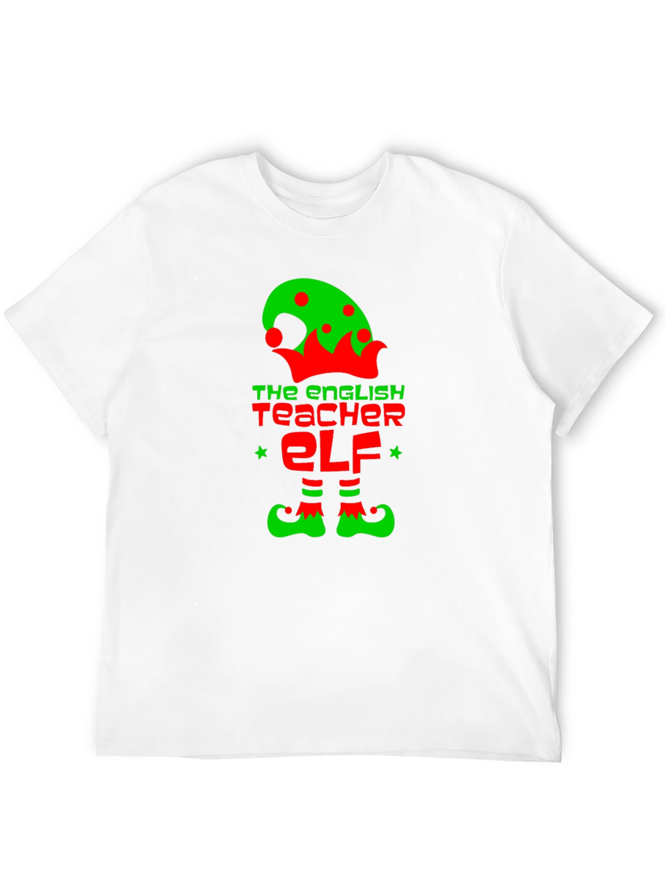 The English Teacher Elf T-Shirt - Holiday Gift