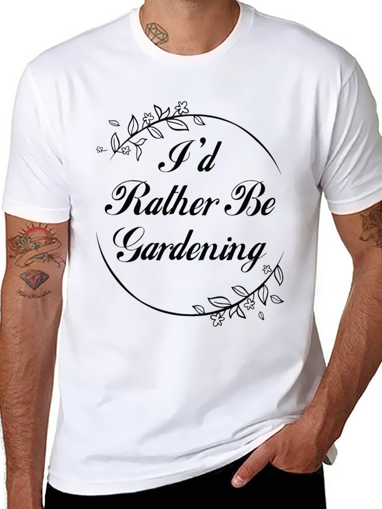 Gardening Enthusiast T-Shirt: Id Rather Be Gardening