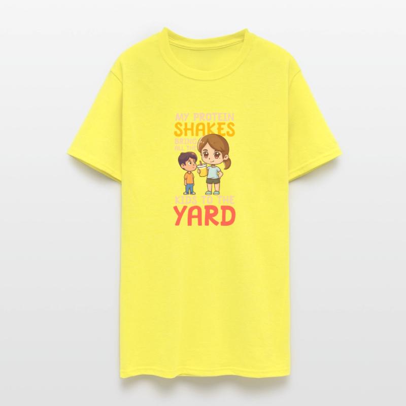 Bodybuilding Mom Protein Shakes Bring Kids to Yard