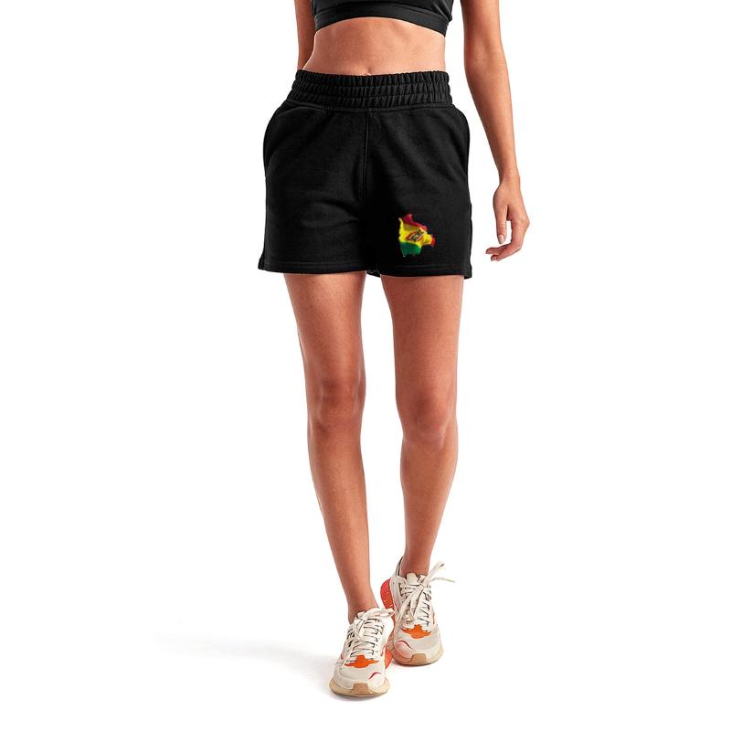 Bolivia Flag in Bolivia Map