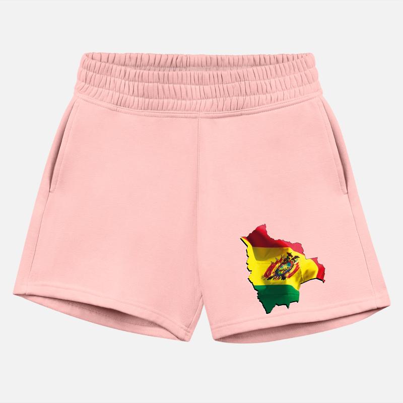 Bolivia Flag in Bolivia Map