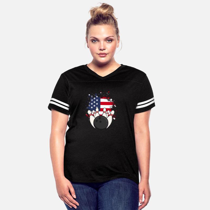 Bowling Bowler USA Flag Flag America Gift