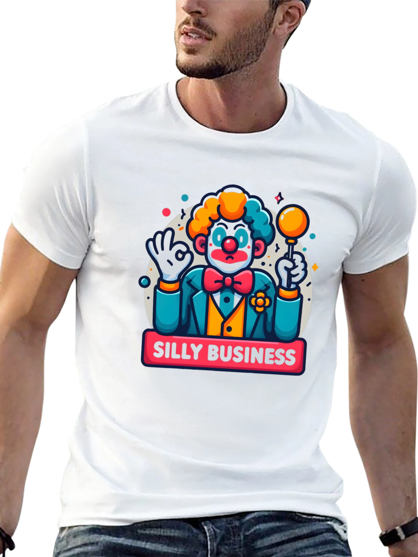 Silly Business Clown Graphic Tee
