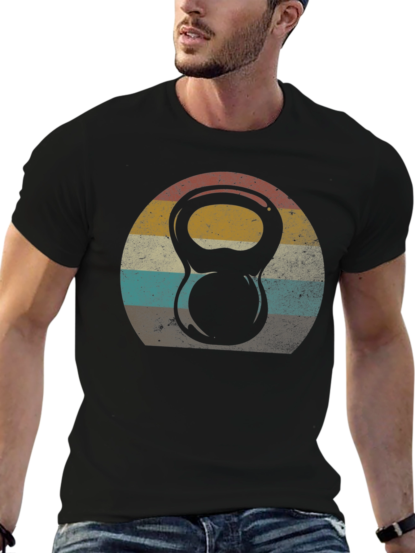 Retro Kettlebell Workout T-Shirt