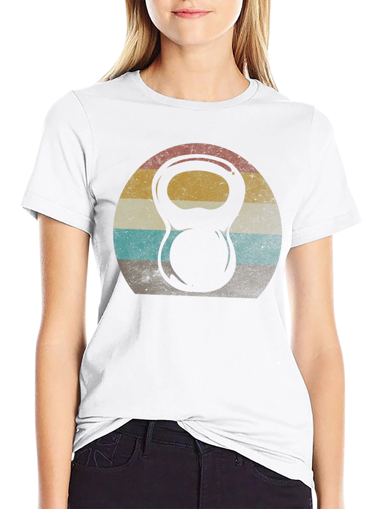 Retro Kettlebell Workout T-Shirt