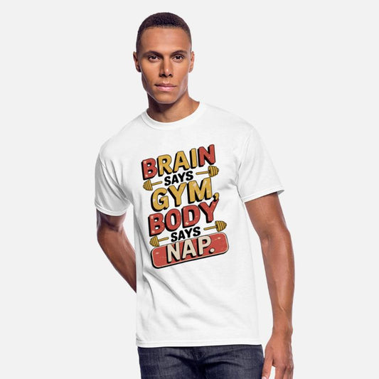 Brain Says Gym Body Says Nap Funny Fitness