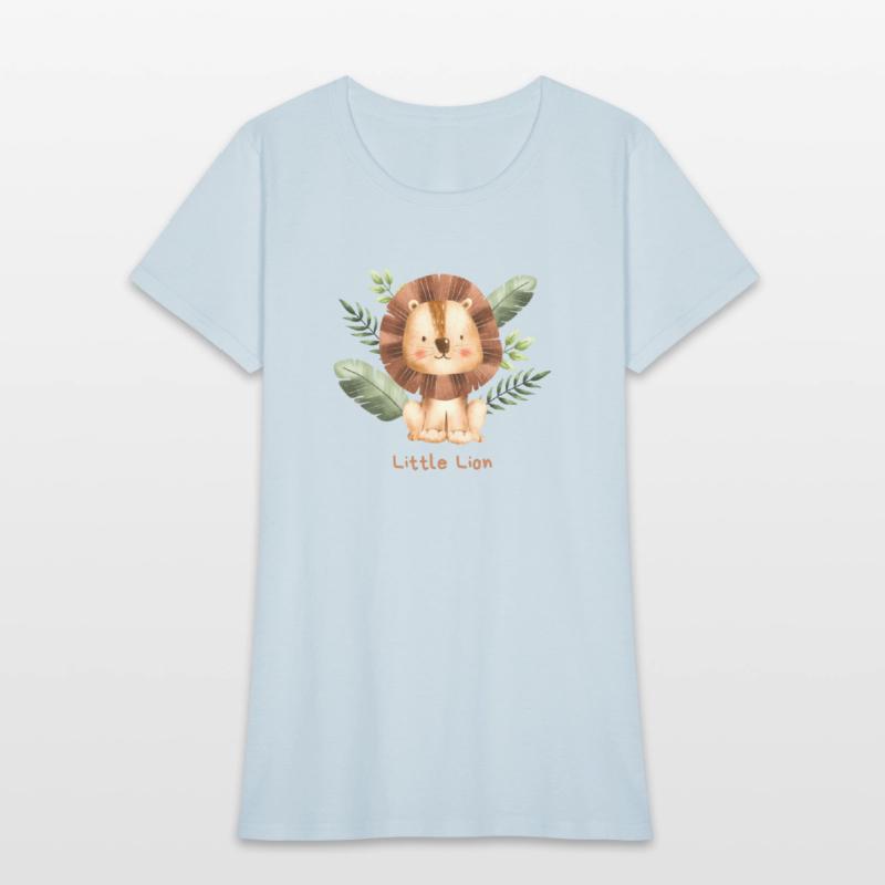 Brown Childish Little Lion Baby T Shirt