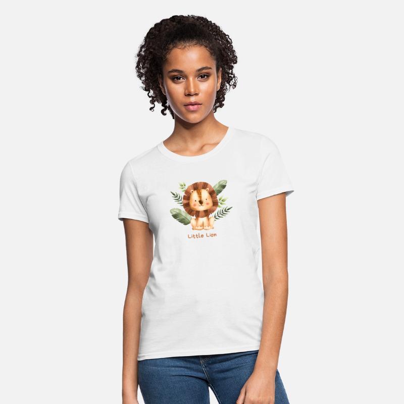 Brown Childish Little Lion Baby T Shirt