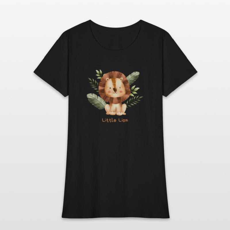 Brown Childish Little Lion Baby T Shirt
