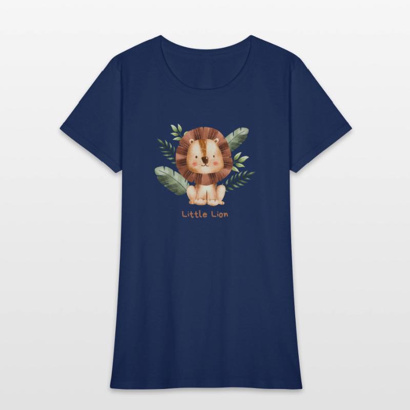 Brown Childish Little Lion Baby T Shirt