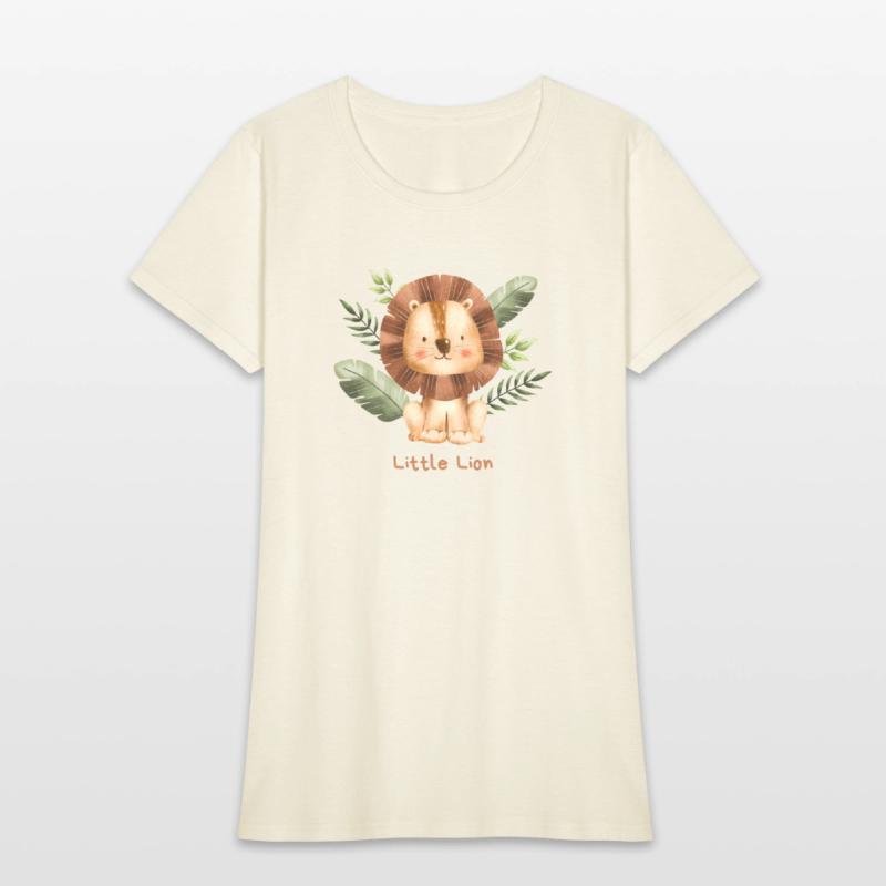 Brown Childish Little Lion Baby T Shirt