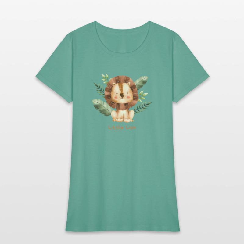 Brown Childish Little Lion Baby T Shirt