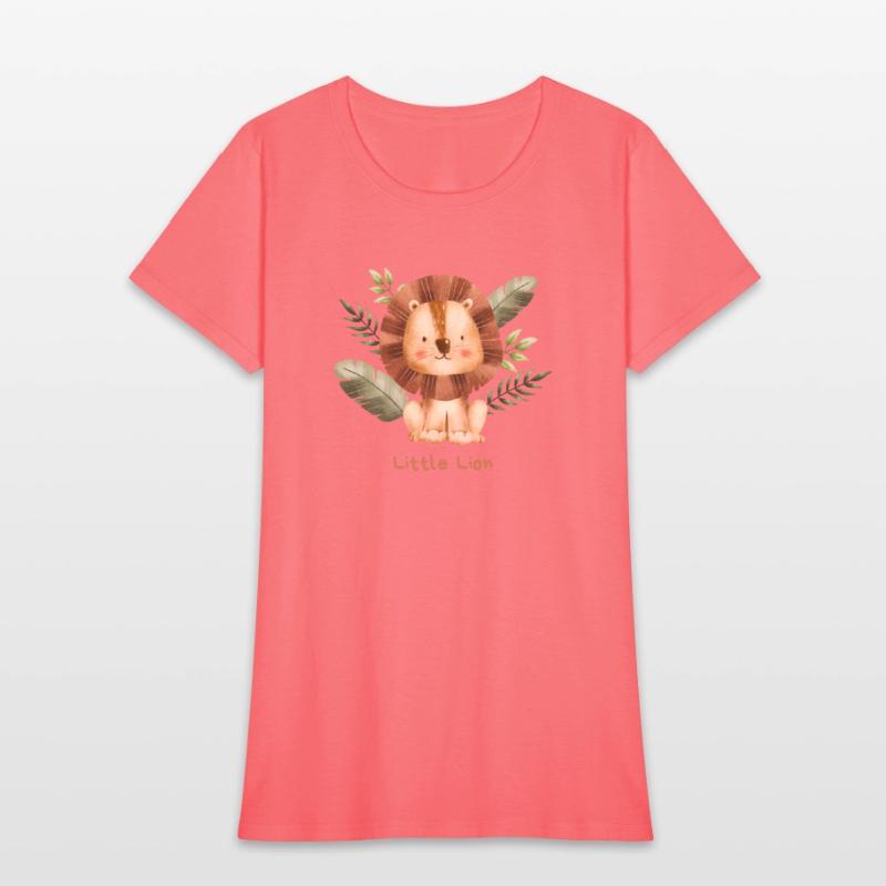 Brown Childish Little Lion Baby T Shirt