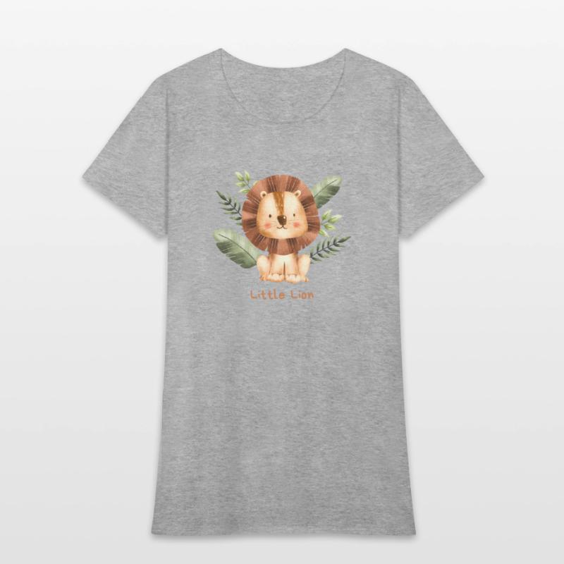 Brown Childish Little Lion Baby T Shirt