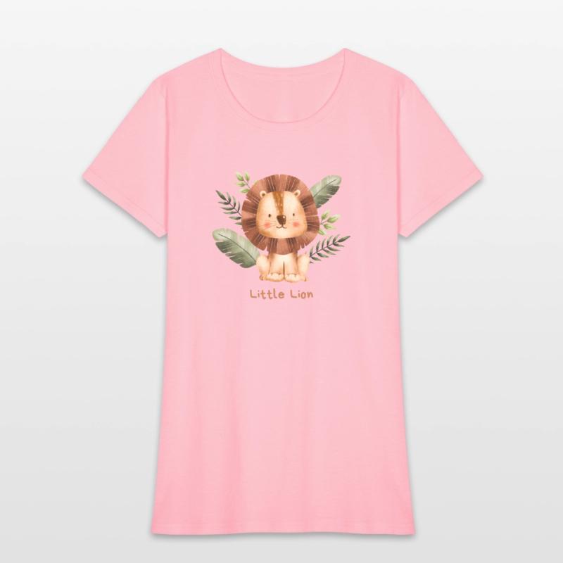 Brown Childish Little Lion Baby T Shirt