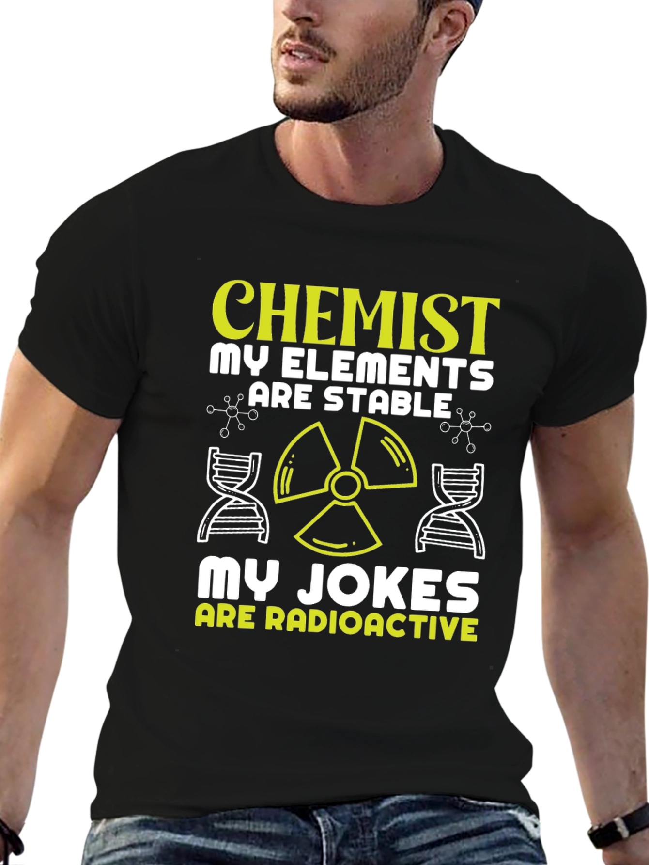 Chemist Elements Stable Radioactive Jokes T-Shirt