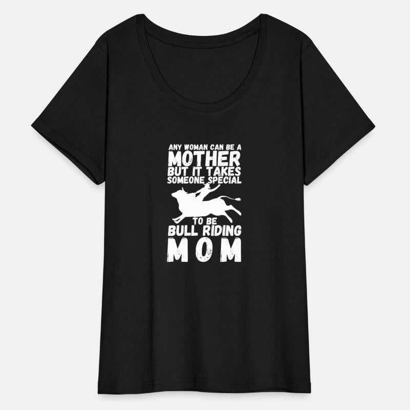 Bull riding mom