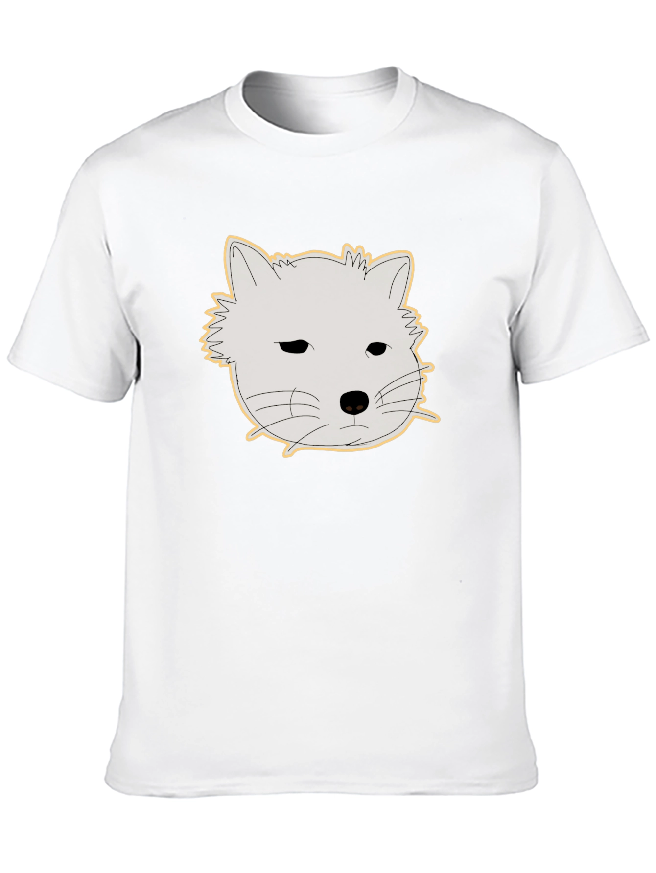 Black T-Shirt with Cute Animal Graphic