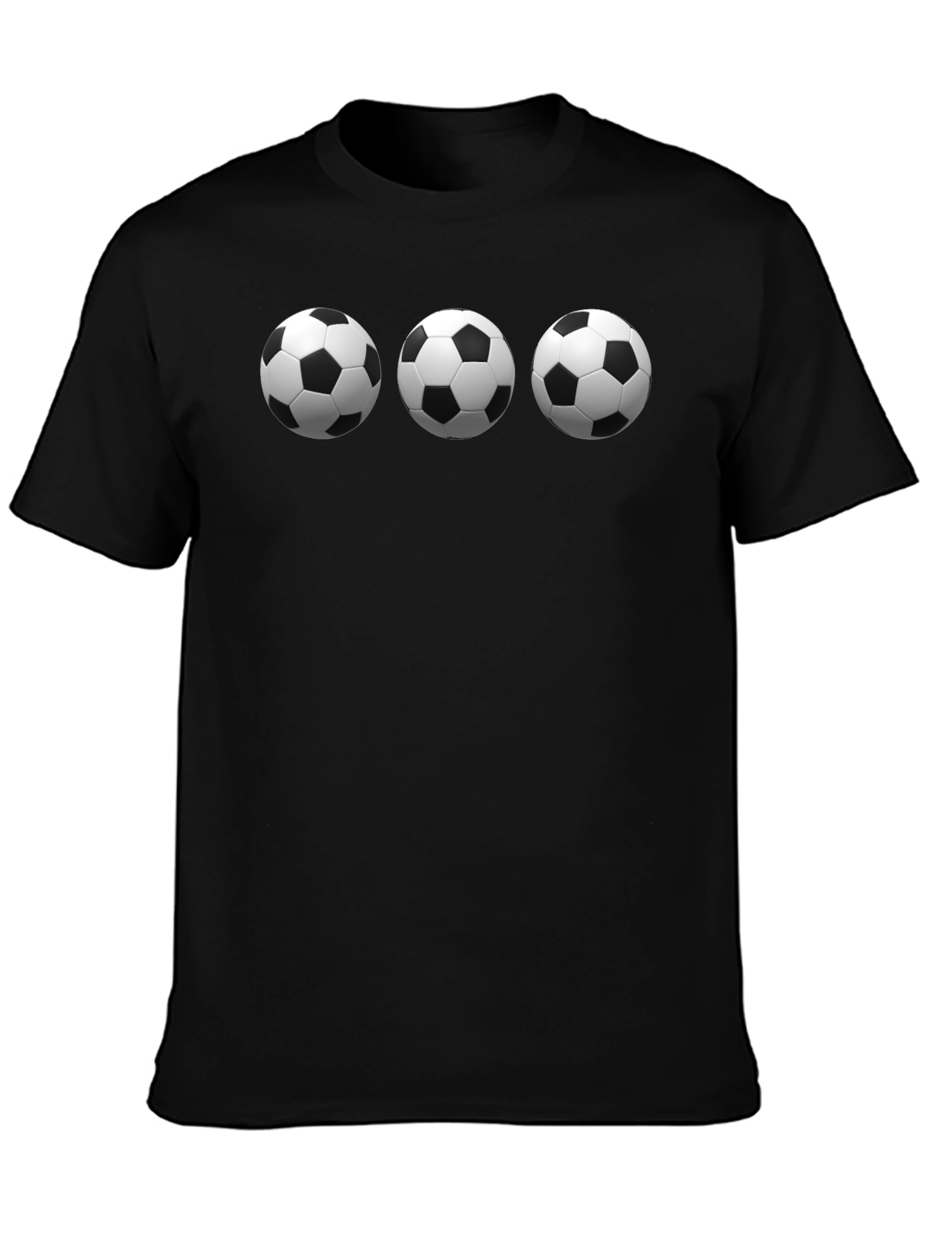 Soccer Ball T-Shirt - Three Ball Design