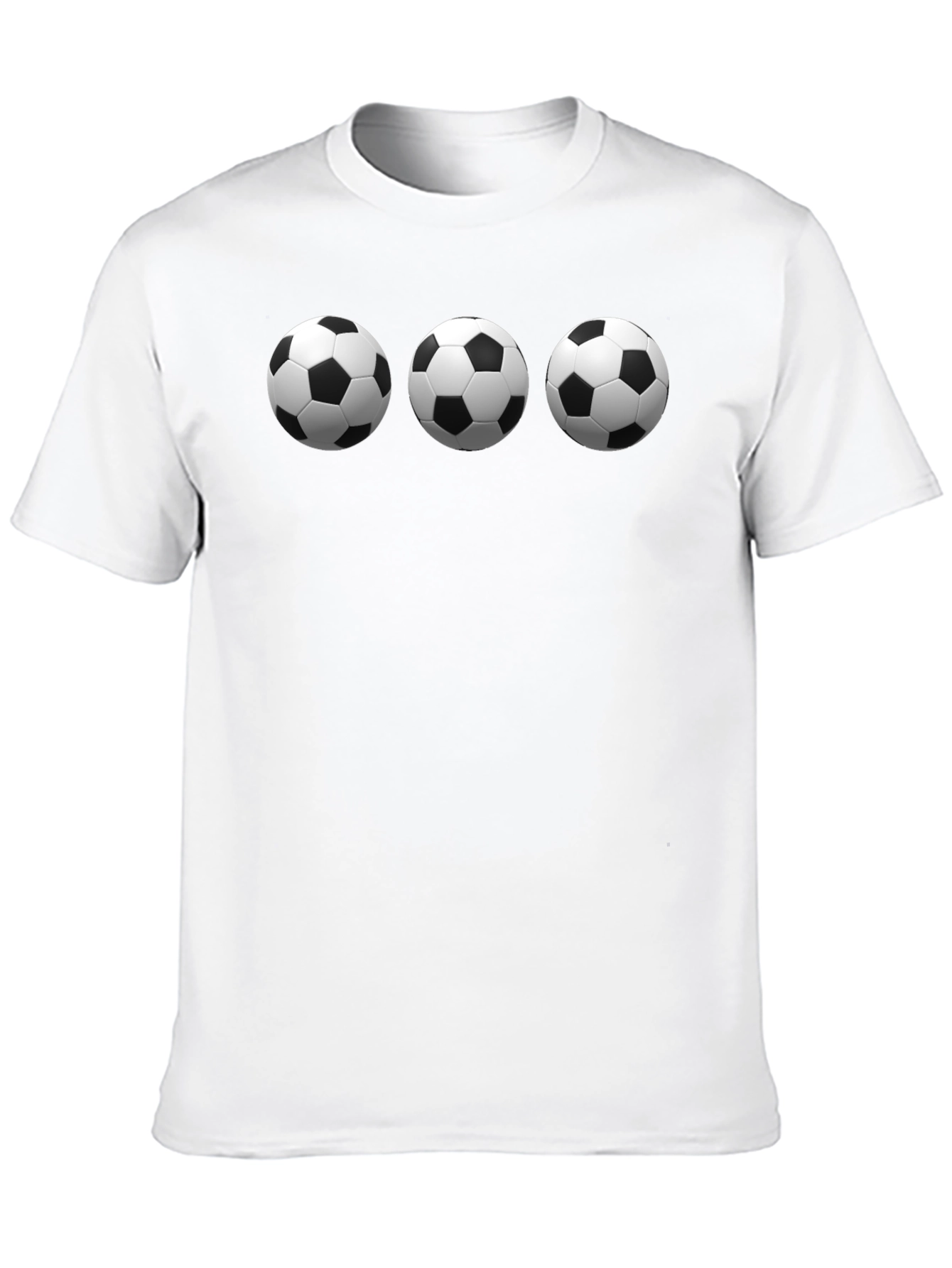 Soccer Ball T-Shirt - Three Ball Design