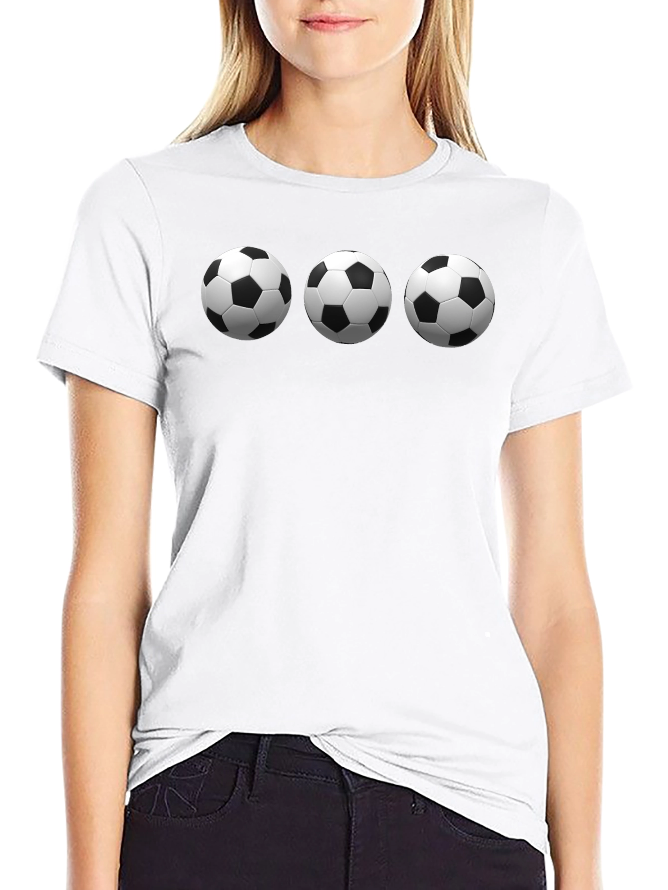 Soccer Ball T-Shirt - Three Ball Design