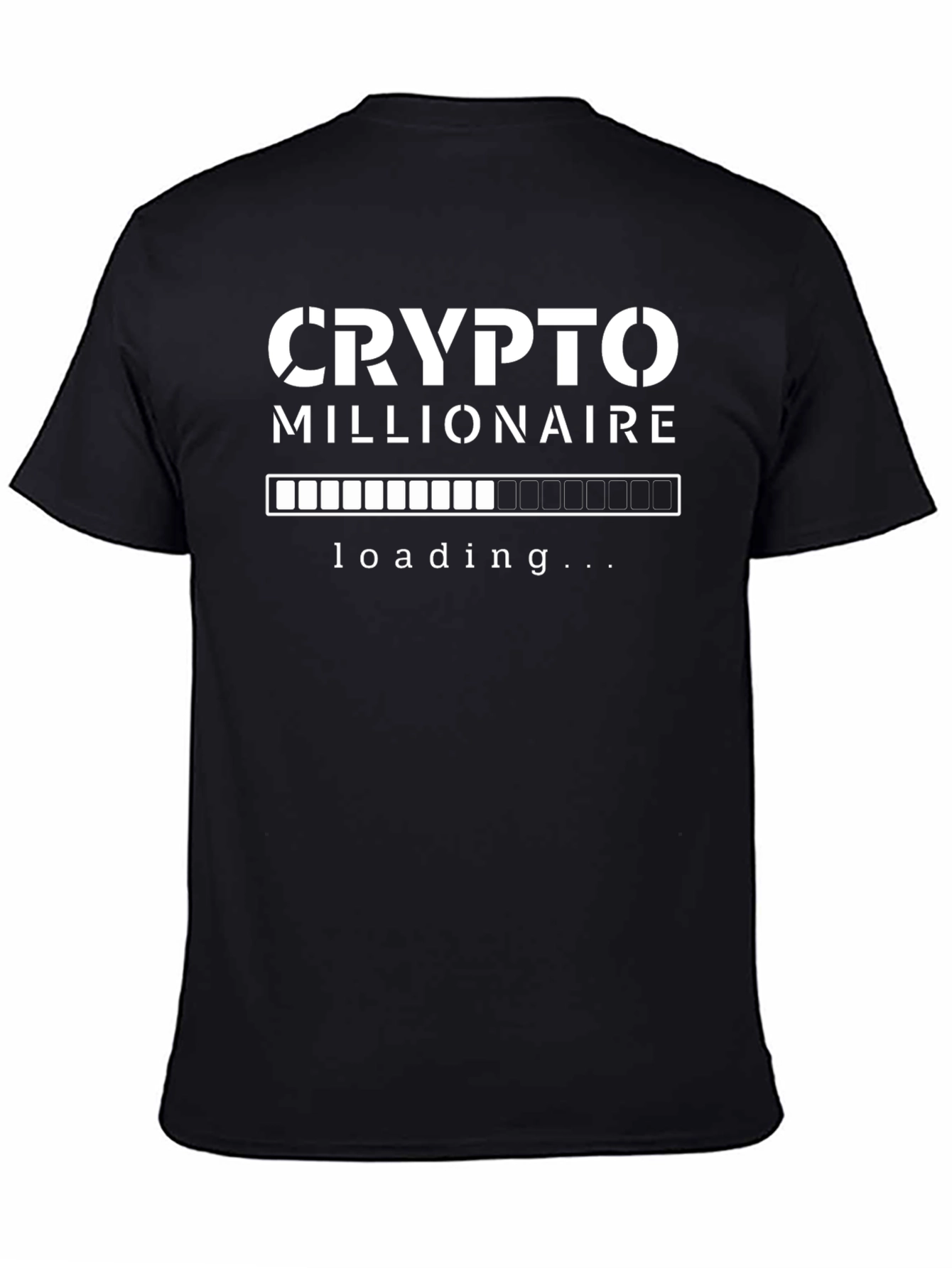 Crypto Millionaire Loading T-Shirt - Black