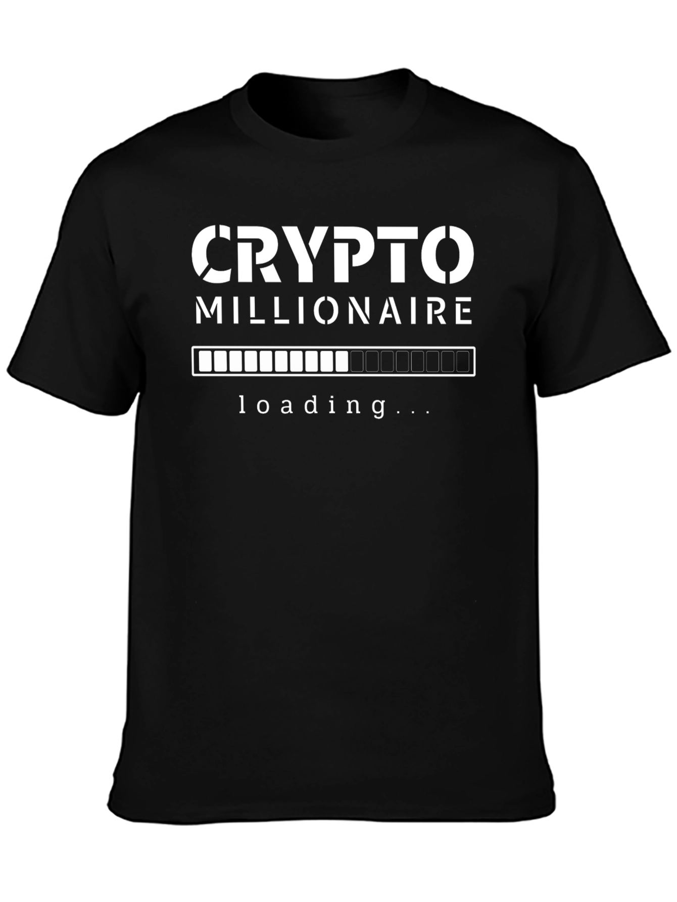 Crypto Millionaire Loading T-Shirt - Black