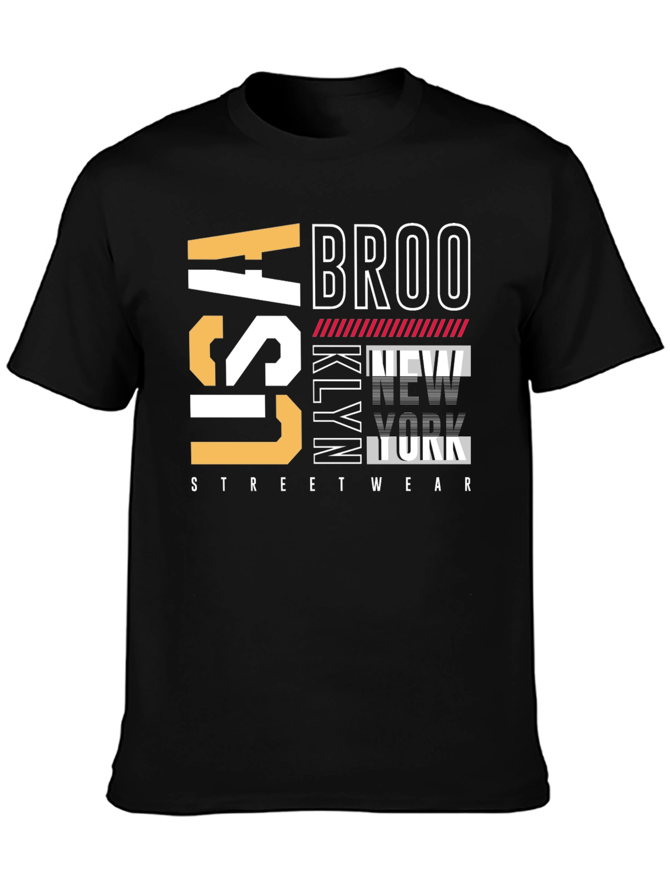Brooklyn USA Streetwear Graphic T-Shirt