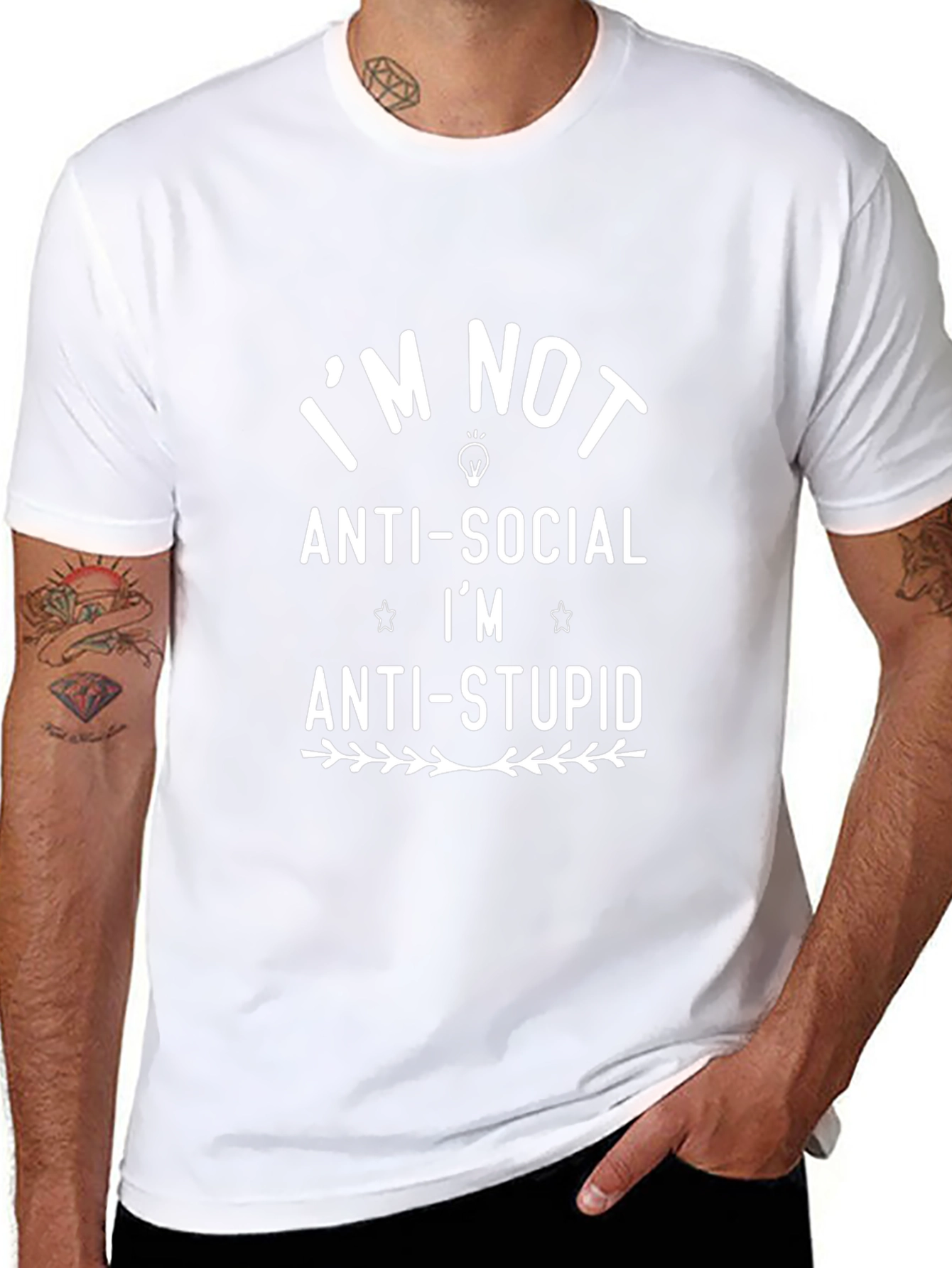 Anti-Social Anti-Stupid Humor T-Shirt