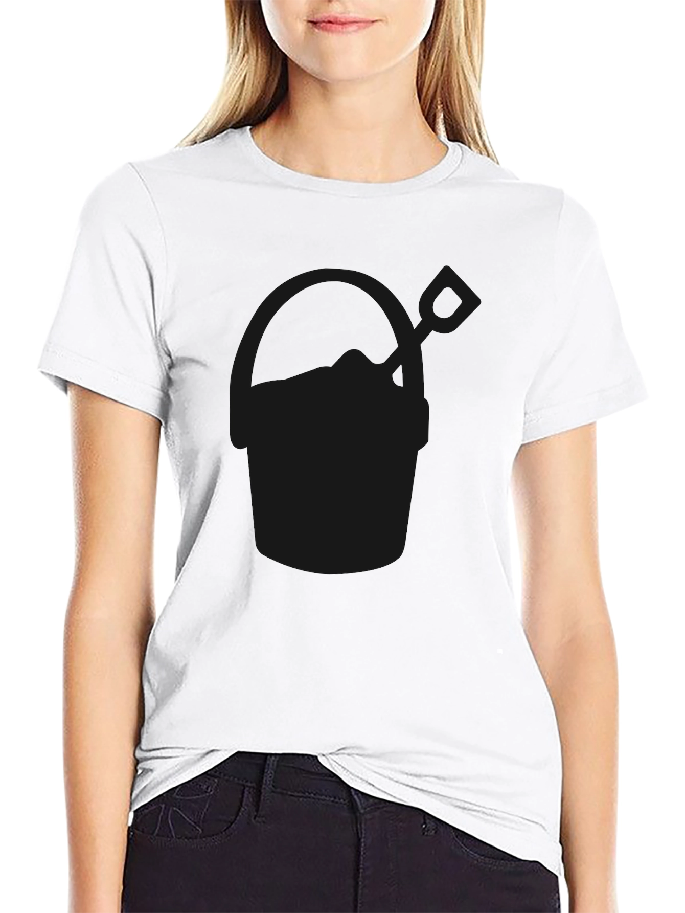 Mens Black Casual Crew Neck T-Shirt