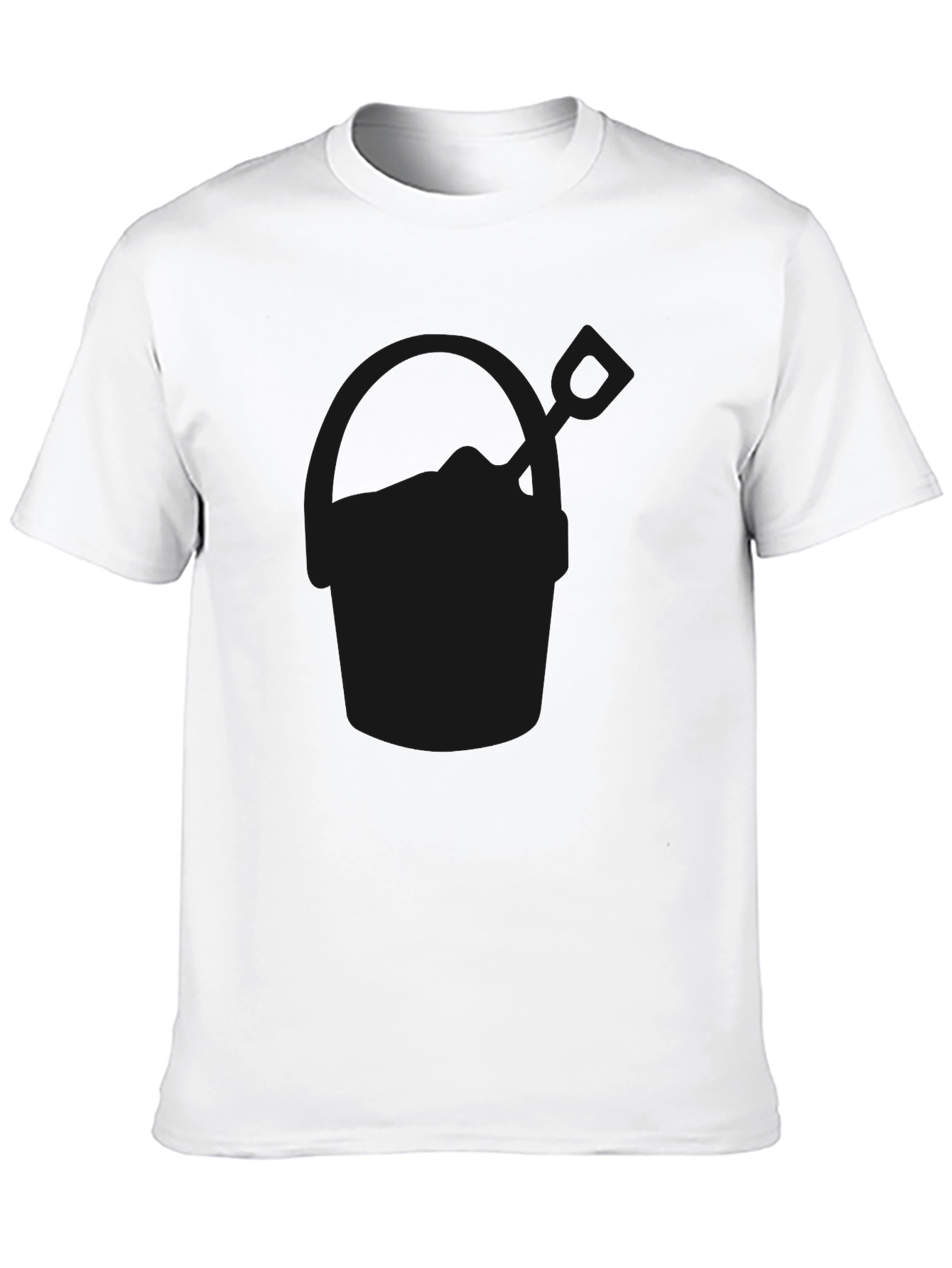 Mens Black Casual Crew Neck T-Shirt
