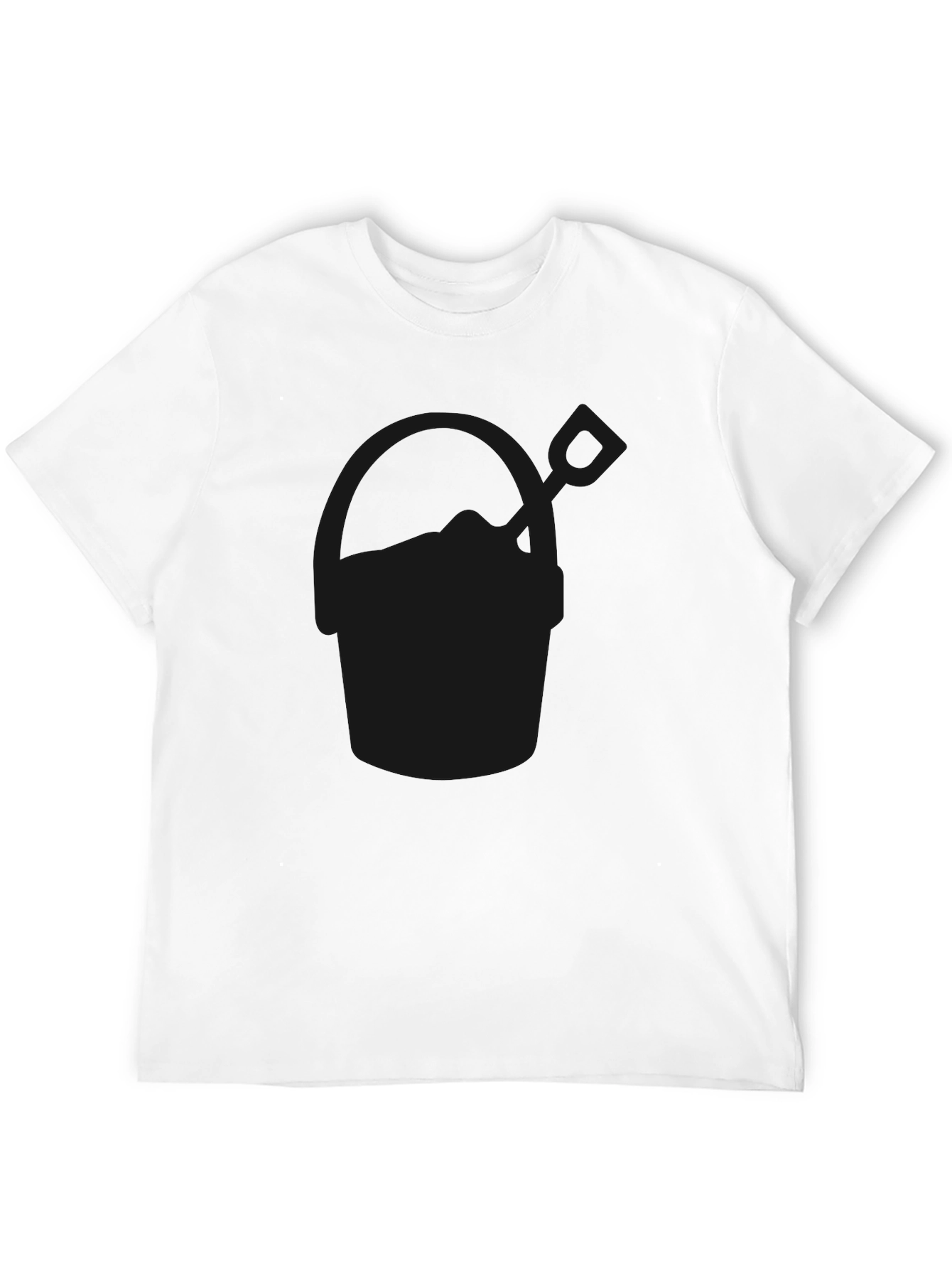 Mens Black Casual Crew Neck T-Shirt