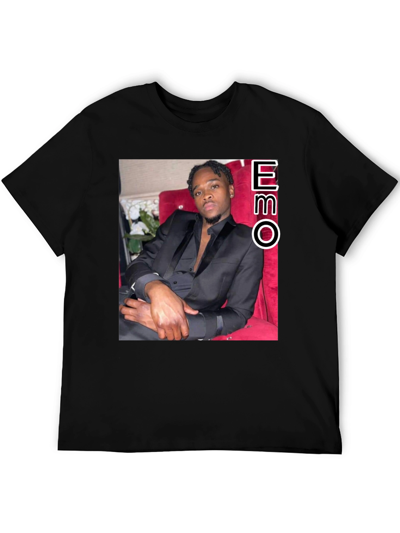 OBO Stylish Black Graphic Tee