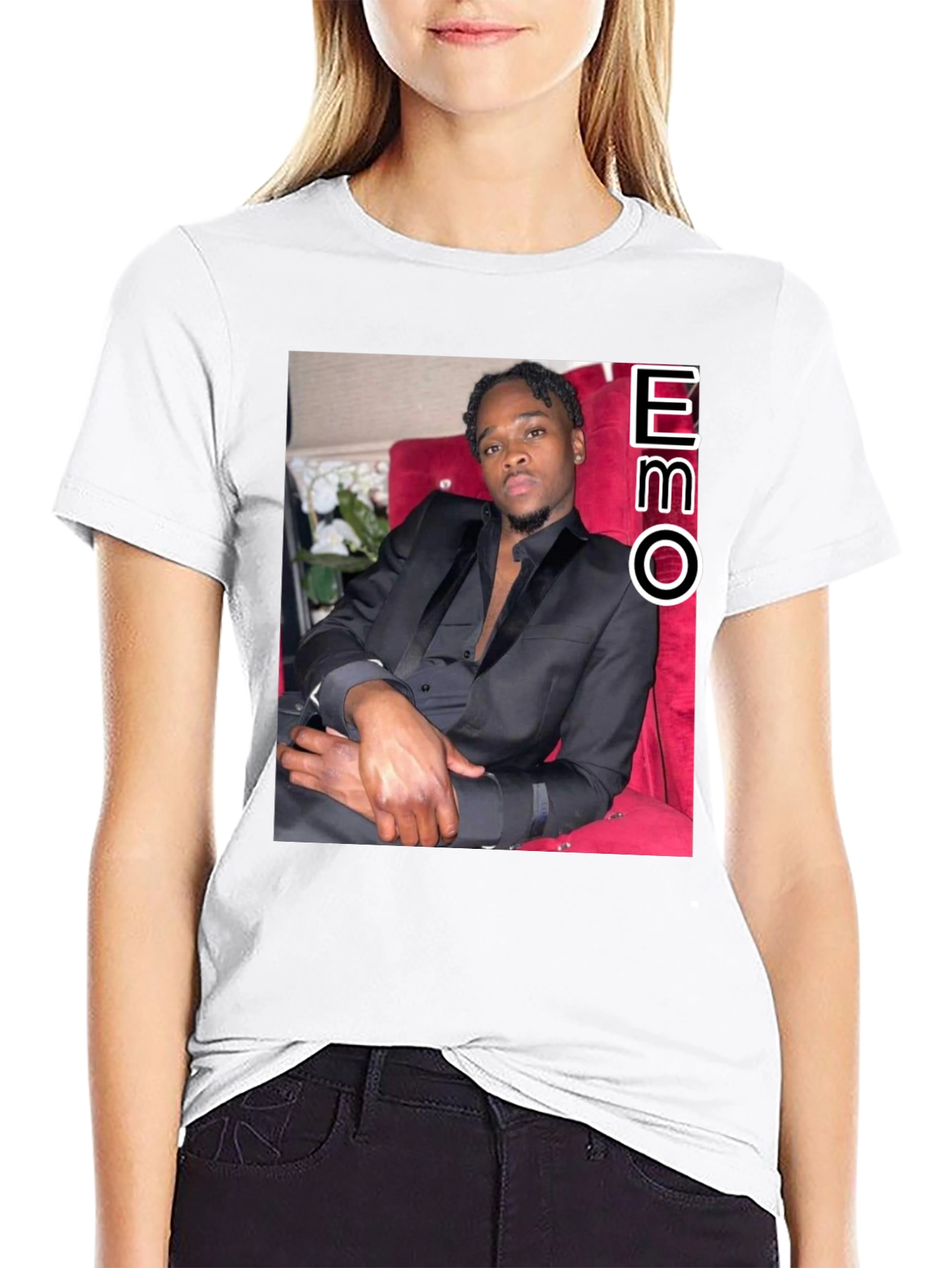 OBO Stylish Black Graphic Tee