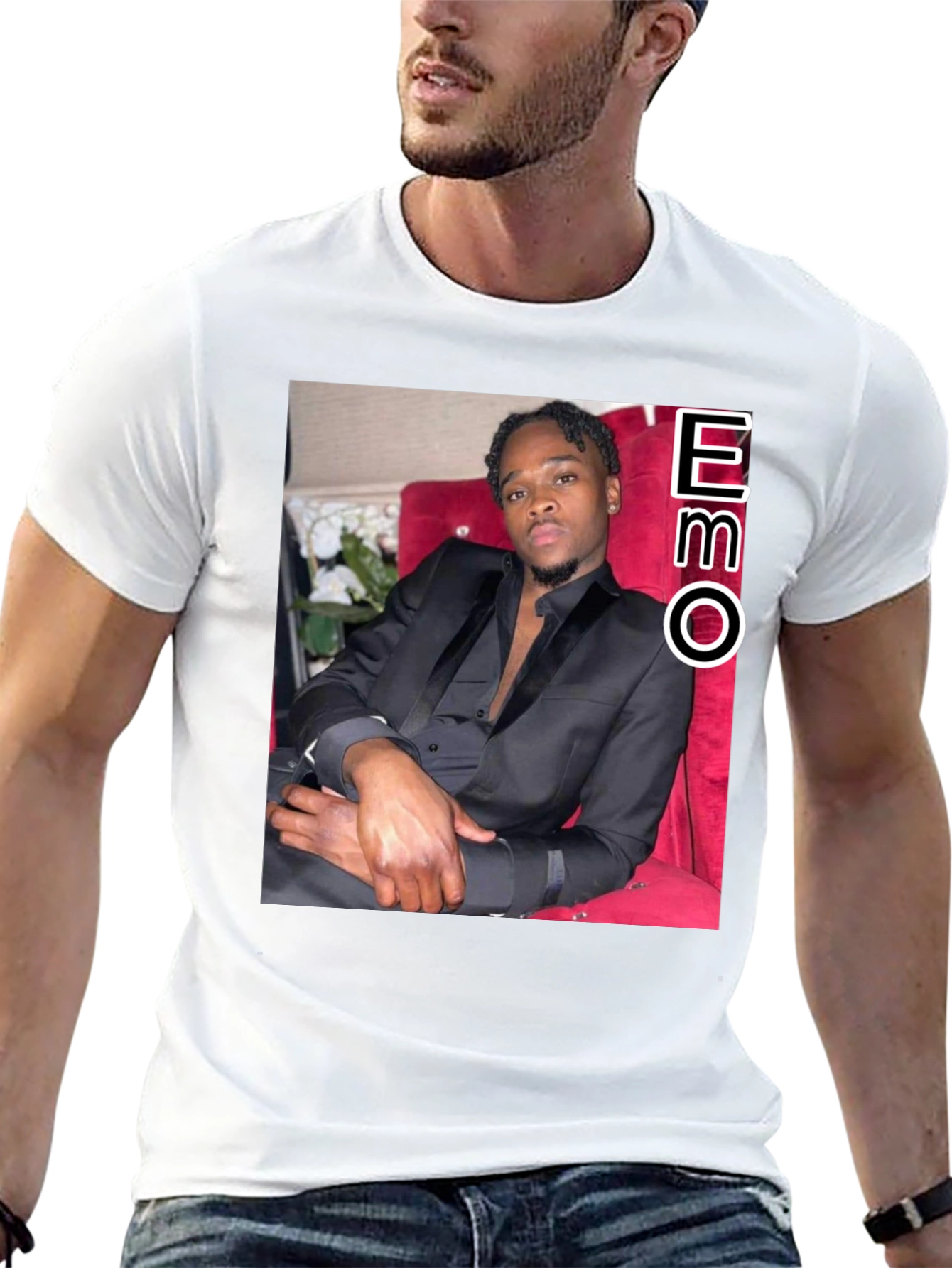OBO Stylish Black Graphic Tee