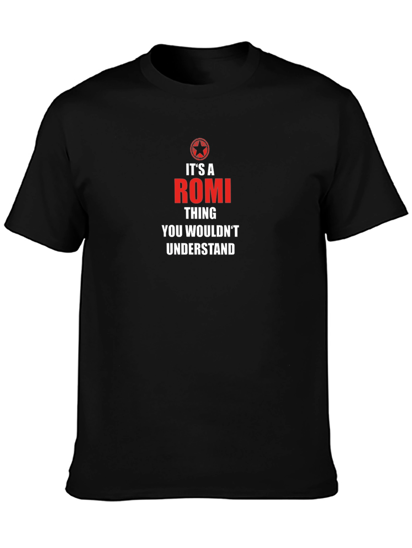 Its A Romi Thing T-Shirt - Black