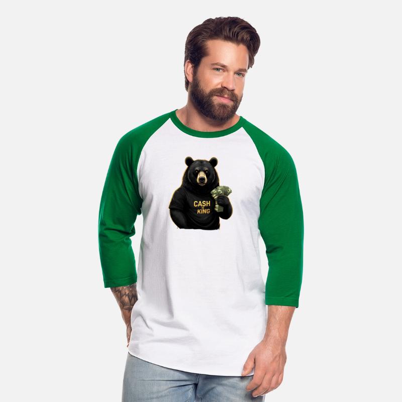 Cash Is King - Bear Stacking Money